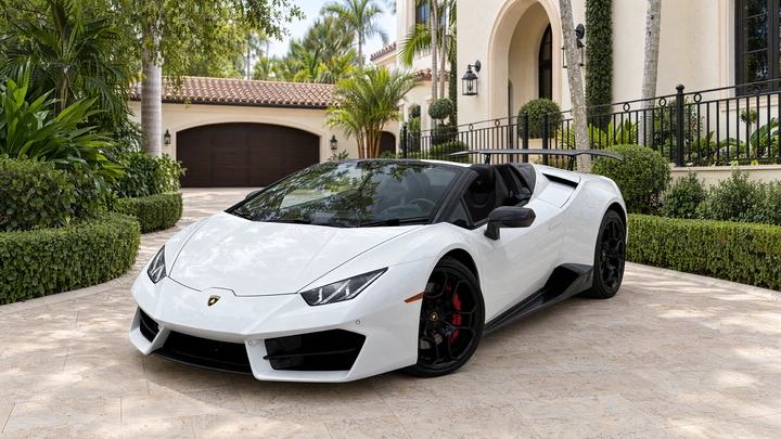 Rent a 2019 Lamborghini Huracán Spyder in Miami